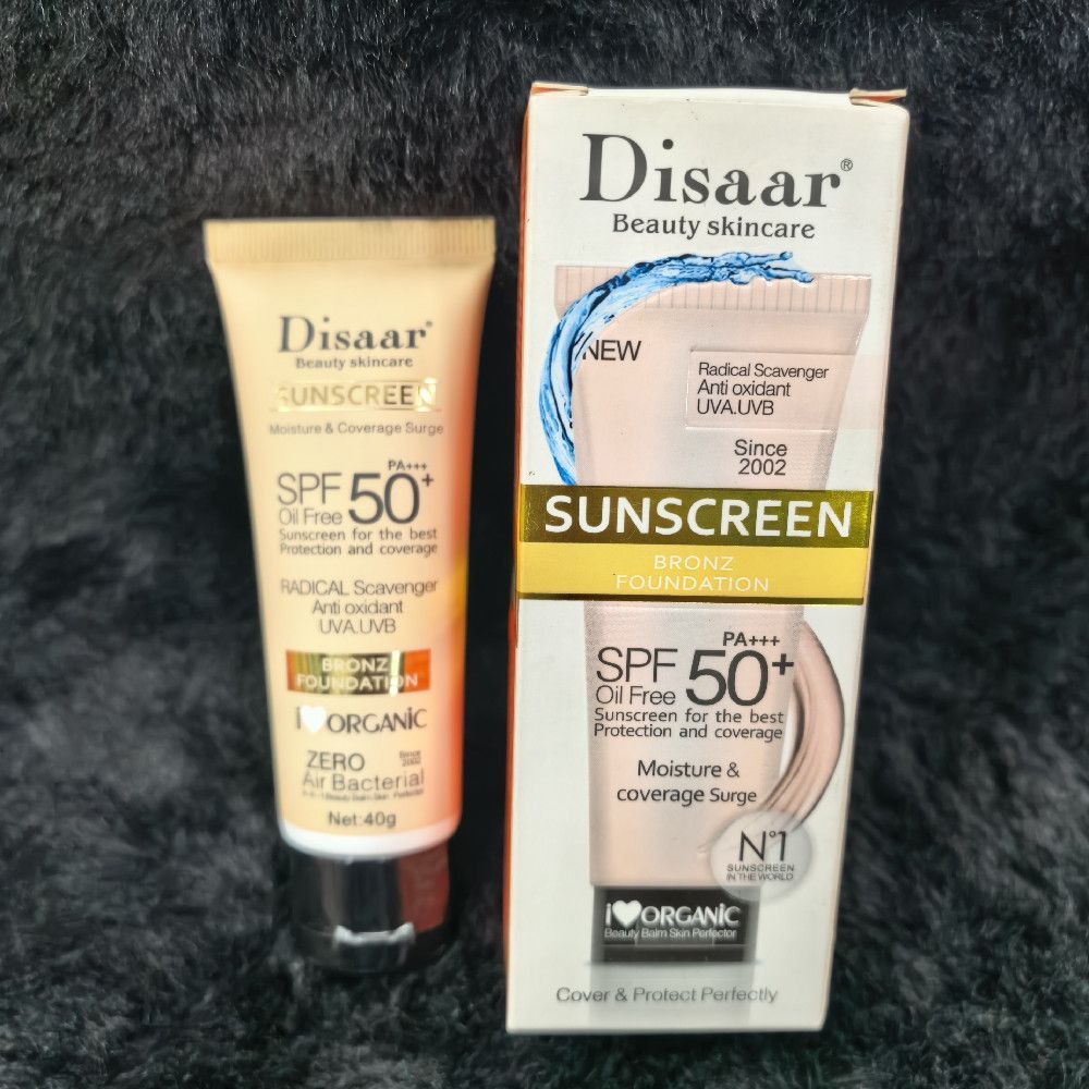 Disaar Sunscreen Bronz Foundation SPF 50+ Oil Free 50ml