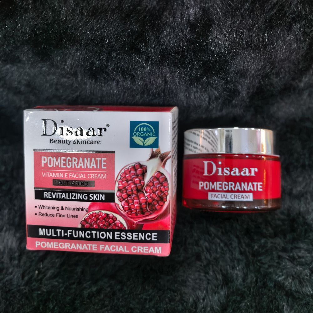 Disaar Pomegranate Anti Aging Vitamin E Facial Cream Plastic Jar