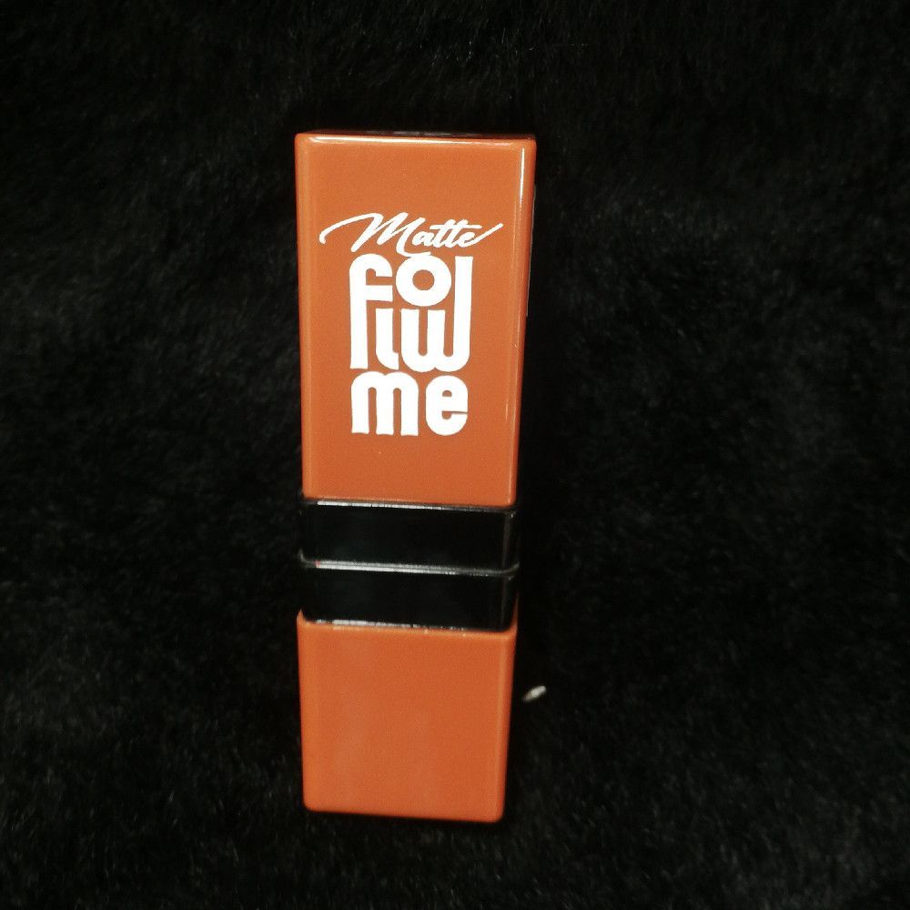 Matte Lipstick Trio – Orange, Black & White Shades in Plastic Case