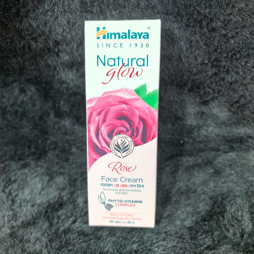 Himalaya Natural Glow Rose Face Cream Cardboard Box 1930