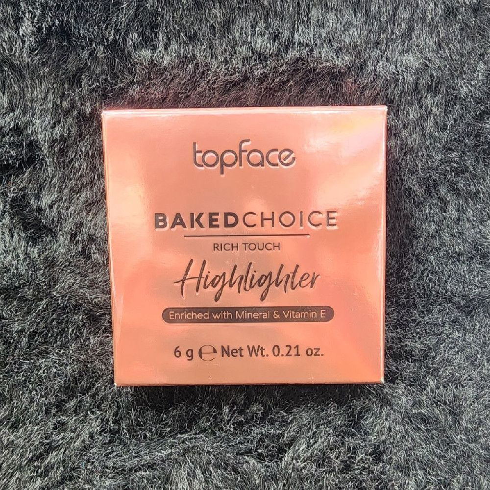 Topface Baked Choice Highlighter Paperboard Makeup 6g Pink Black
