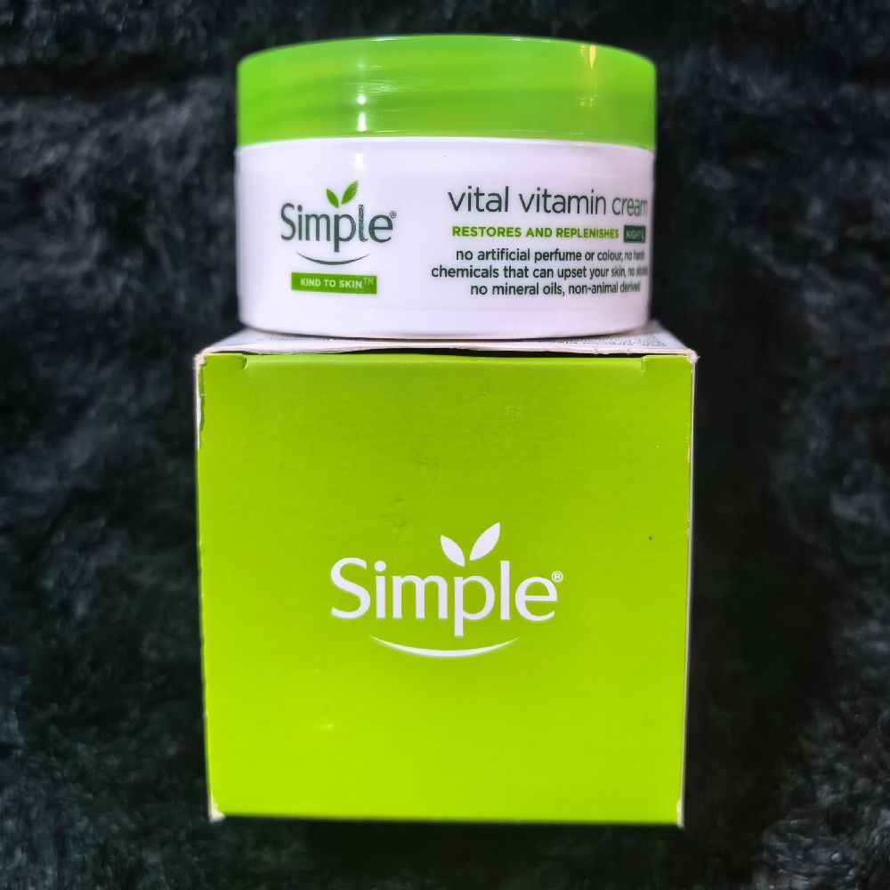 Simple Vital Vitamin Cream Restores and Replenishes Moisturizer