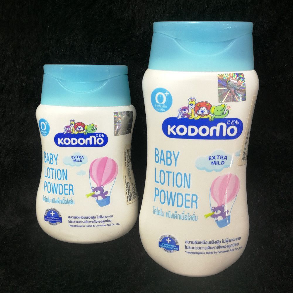 Kodomo Baby Lotion Powder Extra Mild – White, Blue, Pink for Babies