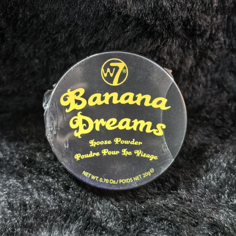 W7 Banana Dreams Loose Face Powder Makeup Yellow Matte Finish 20g