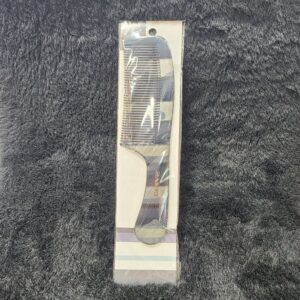 Black and Clear Plastic Hair Comb for Smooth Detangling Use Daily