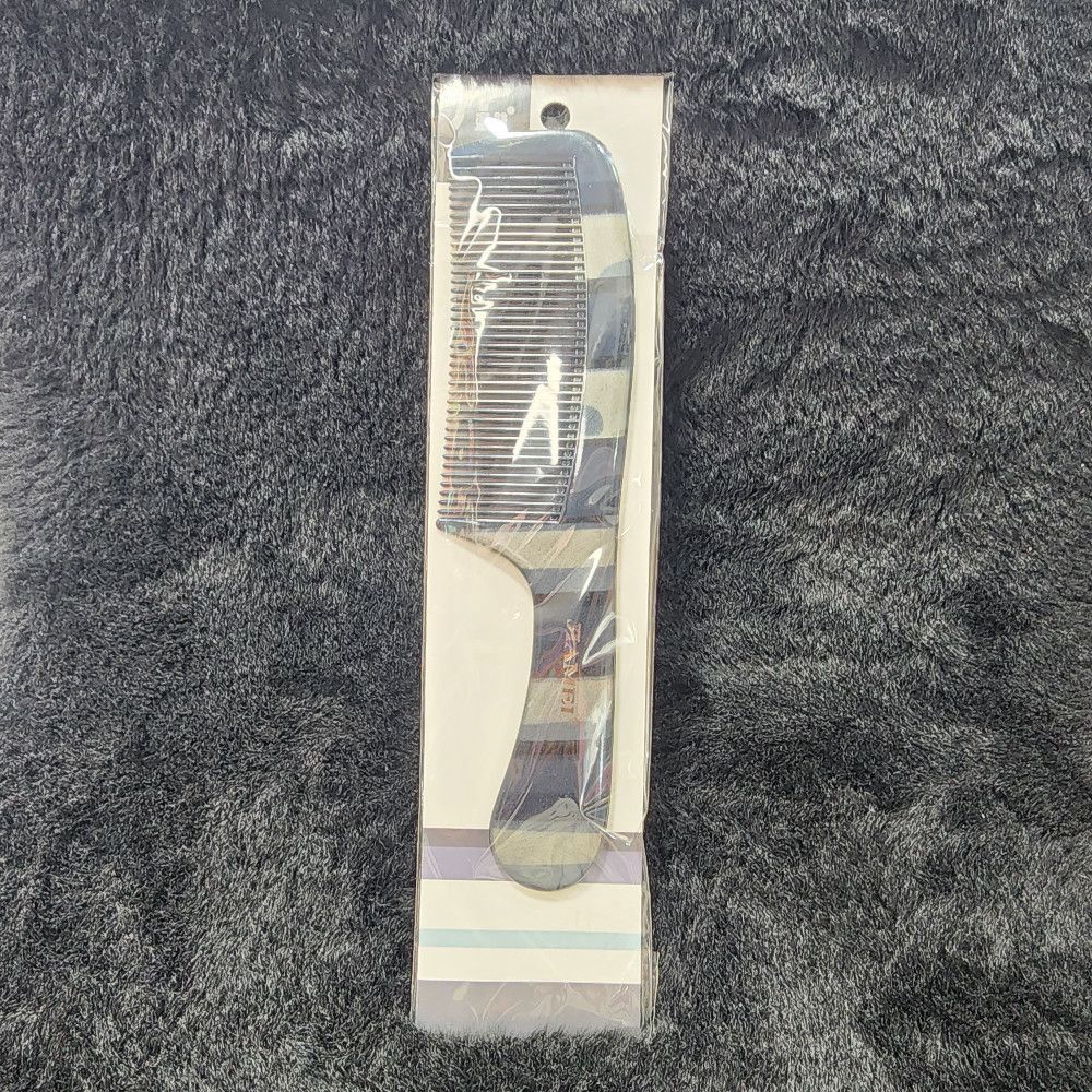 Black and Clear Plastic Hair Comb for Smooth Detangling Use Daily