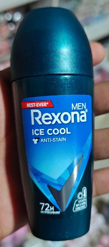 Rexona Men Ice Cool Deodorant Roll-On 72h Anti-Stain Fresh Protection