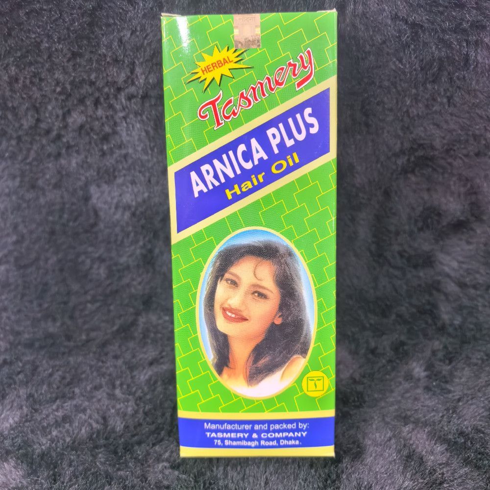 Tasmery Arnica Plus Herbal Hair Oil in Geometric Box