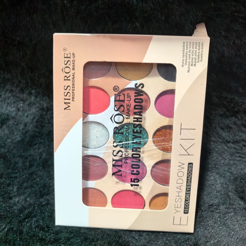 Miss Rose Professional Make-Up 15 Color Eyeshadow Palette Kit