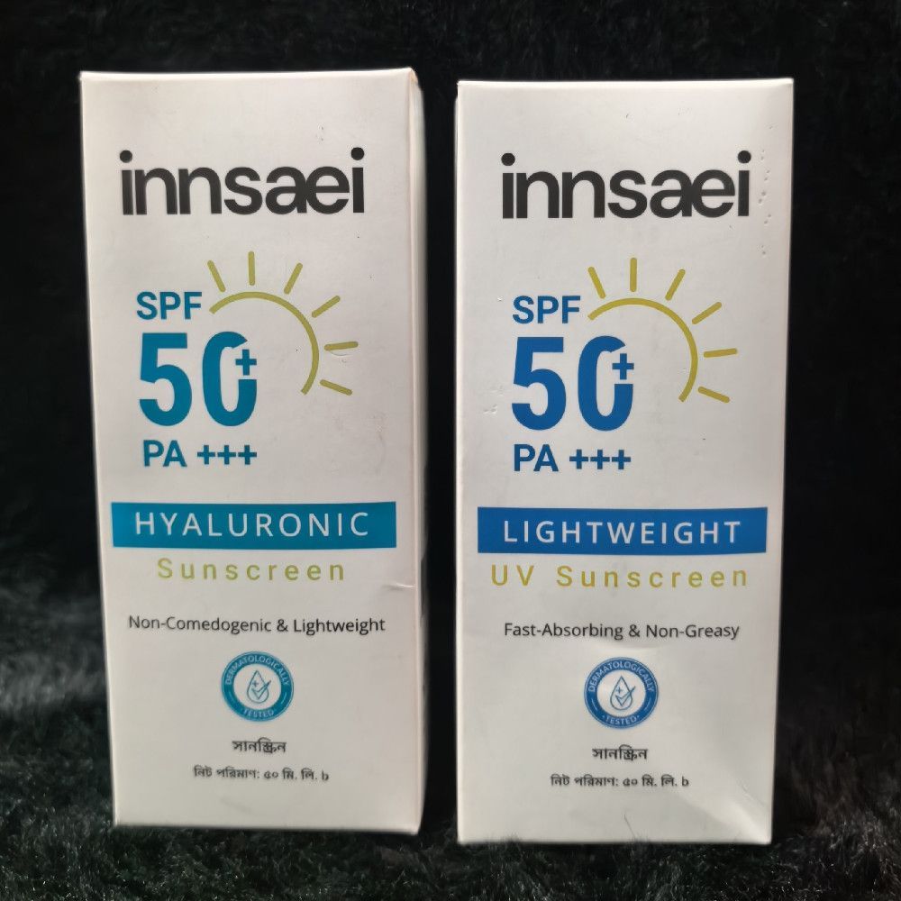 Innsaei SPF 50+ PA +++ Hyaluronic Lightweight Sunscreen Pack