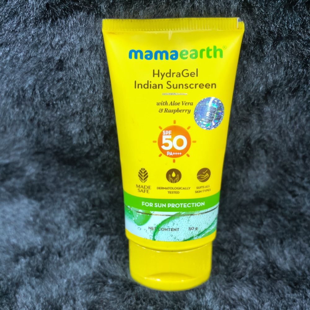 Mamaearth HydraGel Indian Sunscreen SPF 50 with Aloe Vera 50g