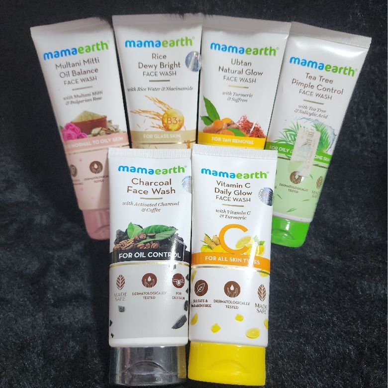 Mamaearth Face Wash – Oil Control for All Skin Types, Plastic Tube
