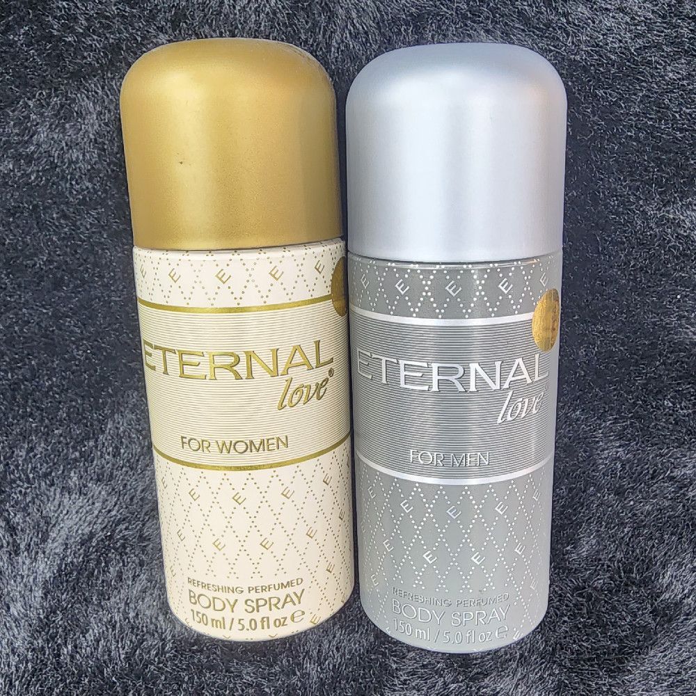 Eternal Love Refreshing Perfumed Body Spray 150 ml Metal Canisters