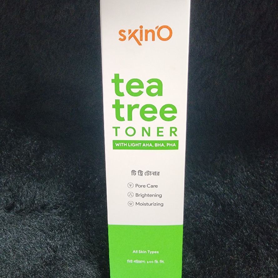 Skino Tea Tree Toner with Light AHA BHA PHA – Brightening Moisturizing Skin Care Toner