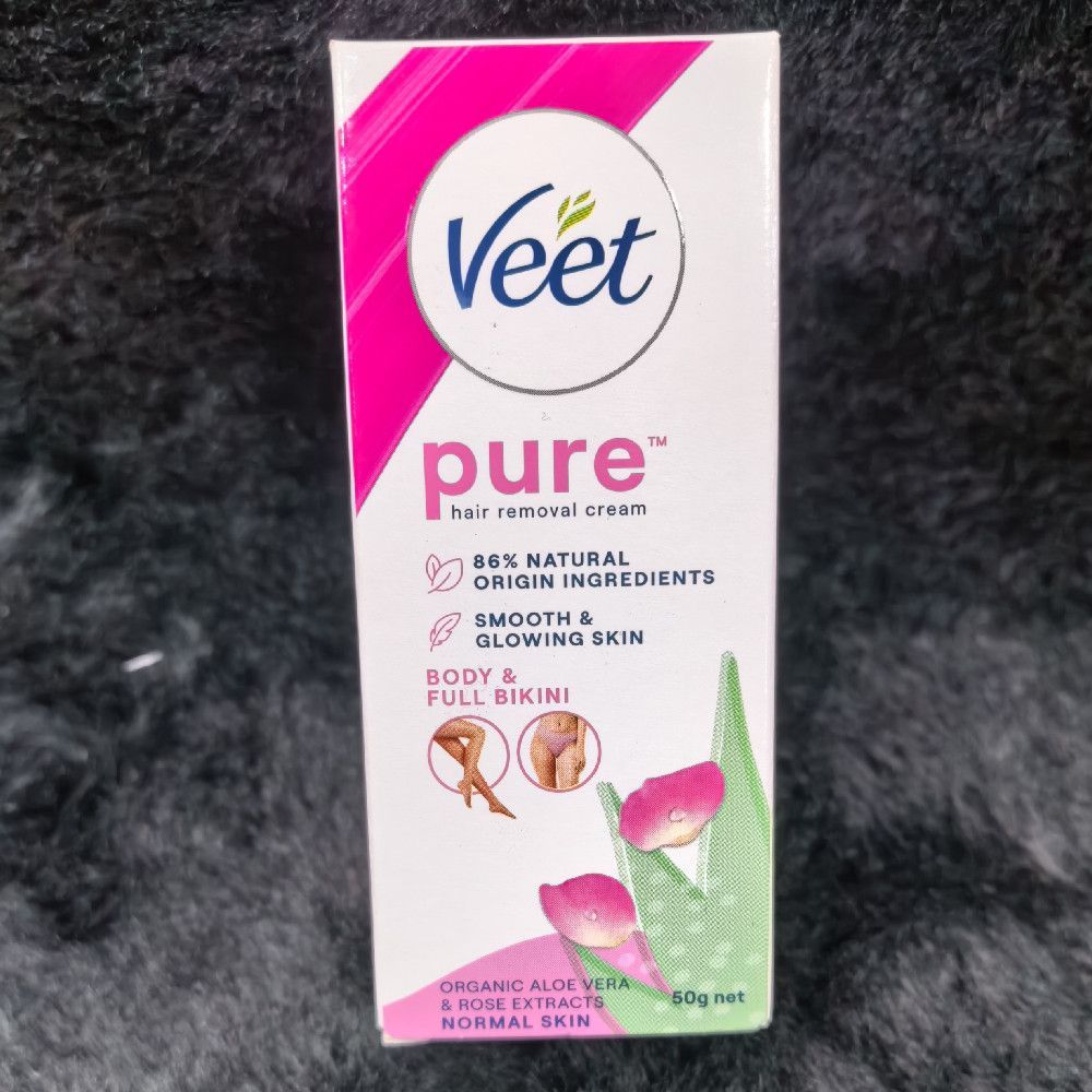 Veet Pure Hair Removal Cream For Body and Full Bikini Smooth Glow