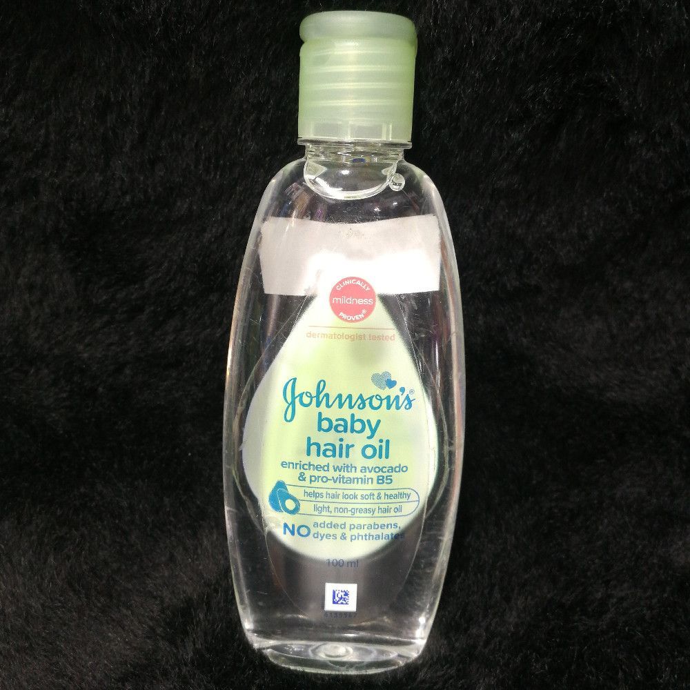 Johnson's Baby Hair Oil with Avocado & Pro‑Vitamin B5 Clear Green