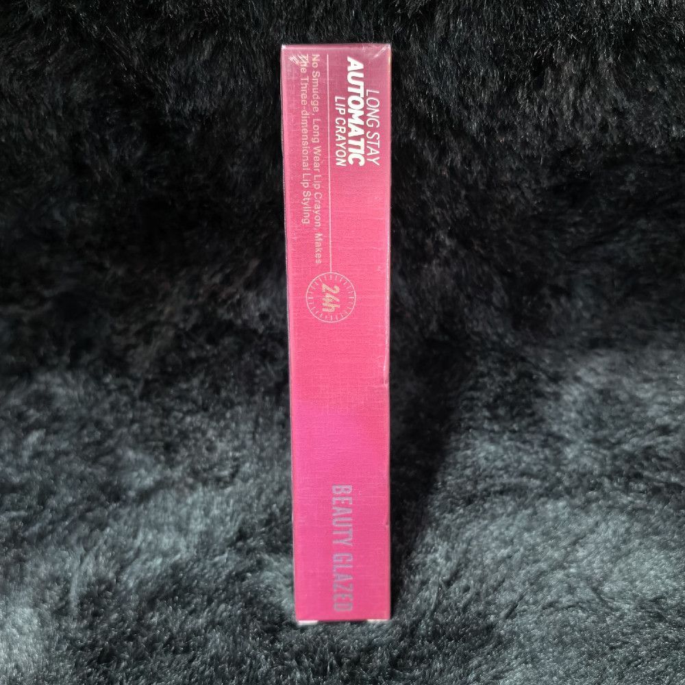 Beauty Glazed Long Stay Automatic Lip Crayon Pink White Box