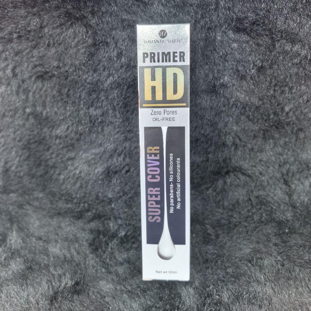 Romantic May Primer HD Zero Pores Oil Free Super Cover Makeup
