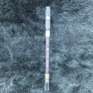 Brown Wax Wood Eyebrow Pencil with Clear and Gold Accents for makeup