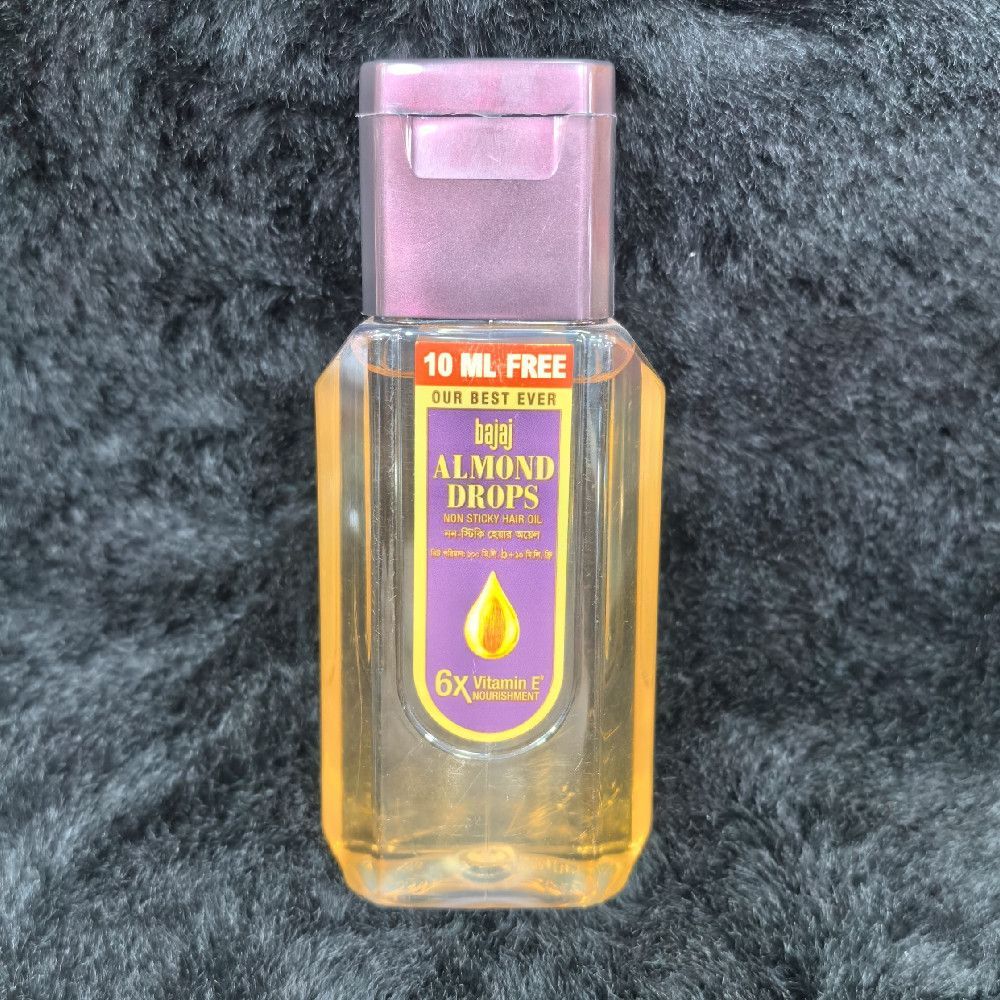Bajaj Almond Drops Non Sticky Hair Oil Bottle Plastic Pack