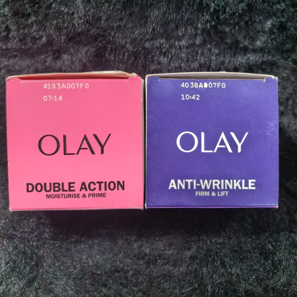 Olay Double Action Moisturise and Prime Skincare Paper Boxes