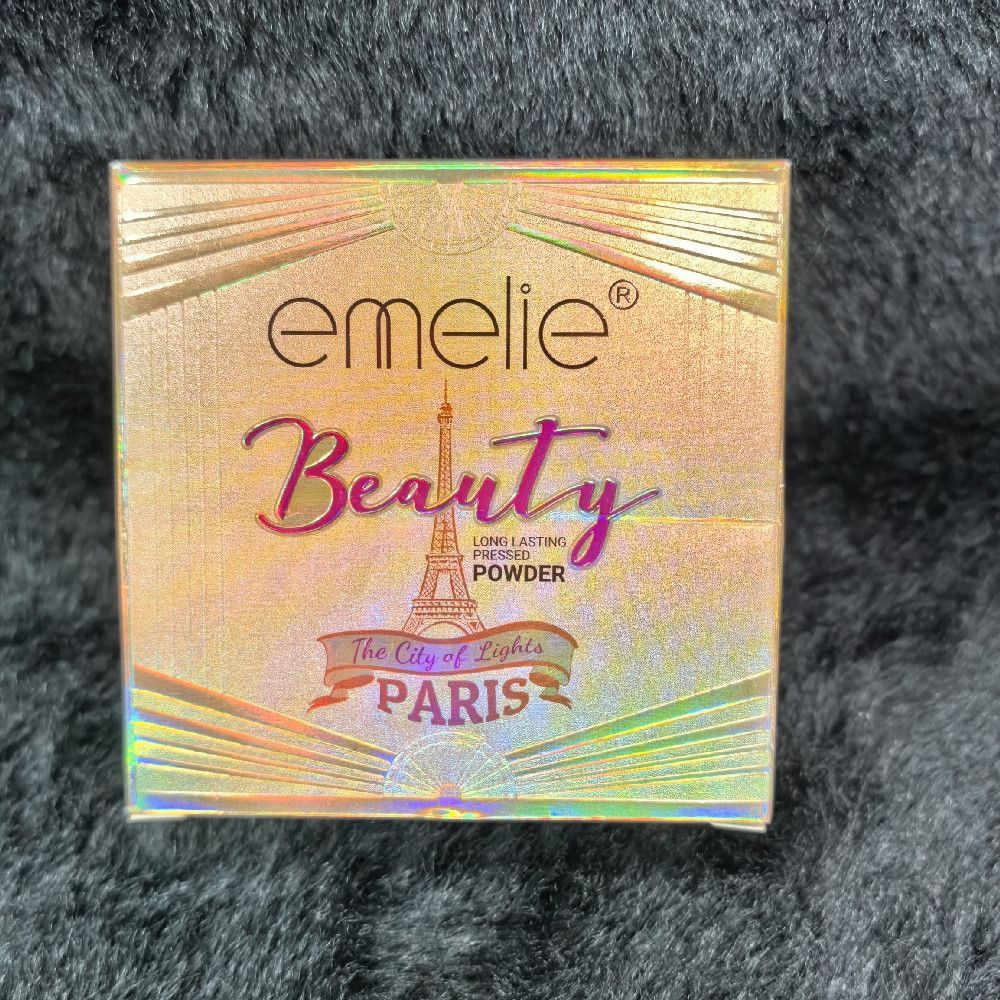 Emelie Beauty Paris Long Lasting Pressed Powder Gold Pink Iridescent