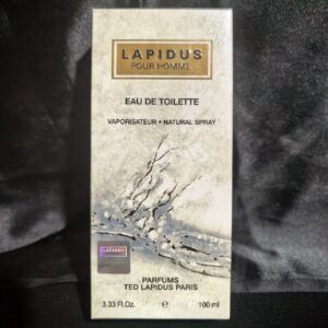 Lapidus Pour Homme Eau de Toilette 3.33 Fl Oz Spray Gold Cardboard