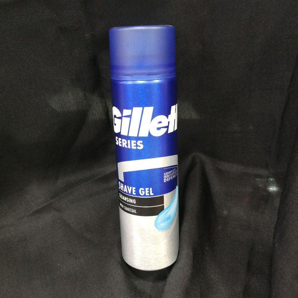 Gillette Shave Gel for Men – Cleansing Formula, Blue & Silver Pack Travel Size