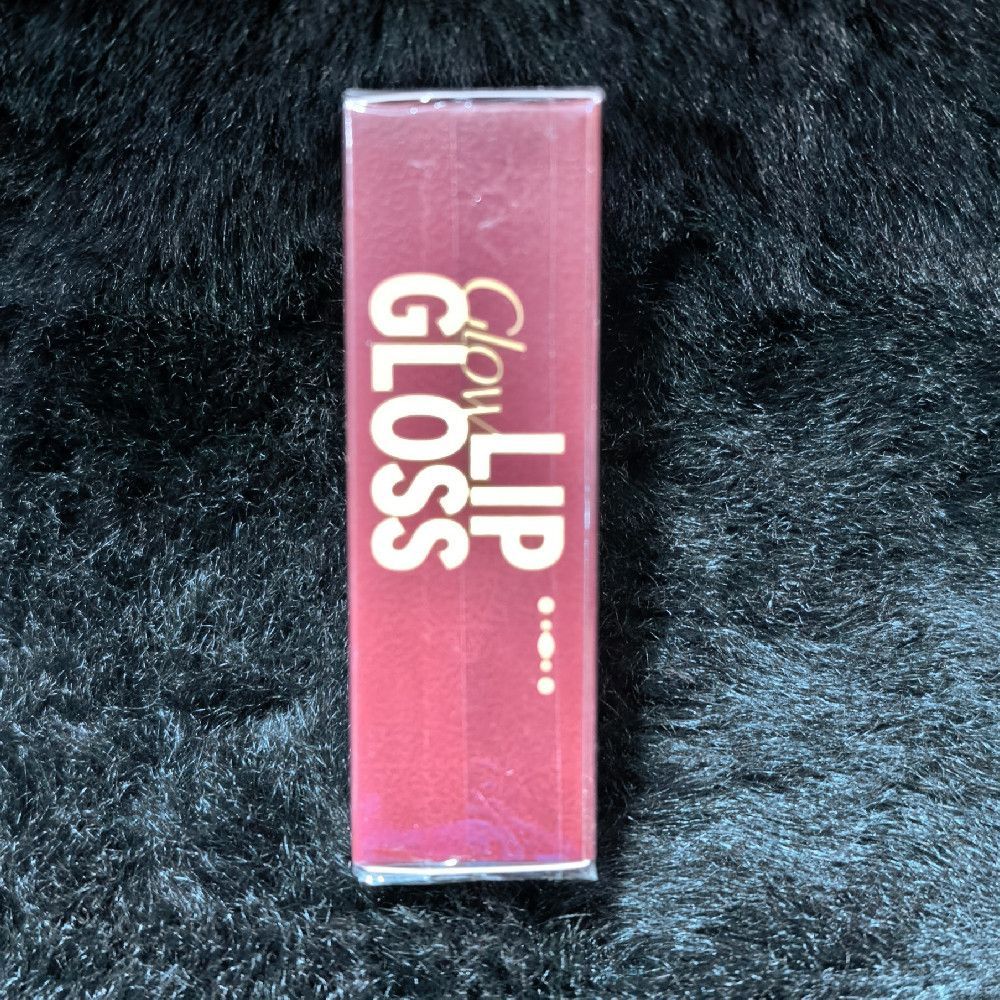 Maroon Gold Cardboard Glow Lip Gloss Box Packaging Piece