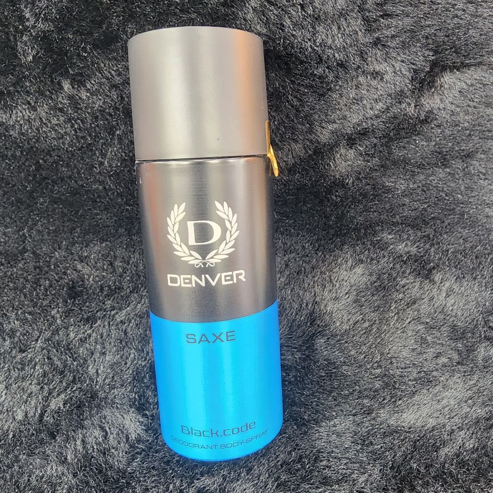 Denver Saxe Black Code Deodorant Body Spray for Men