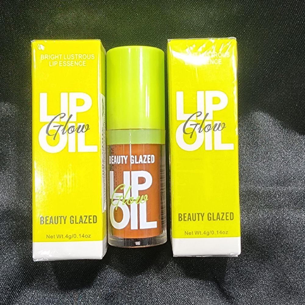 Green Orange White Clear Lip Oil 4g Plastic Tube for Glossy Shine