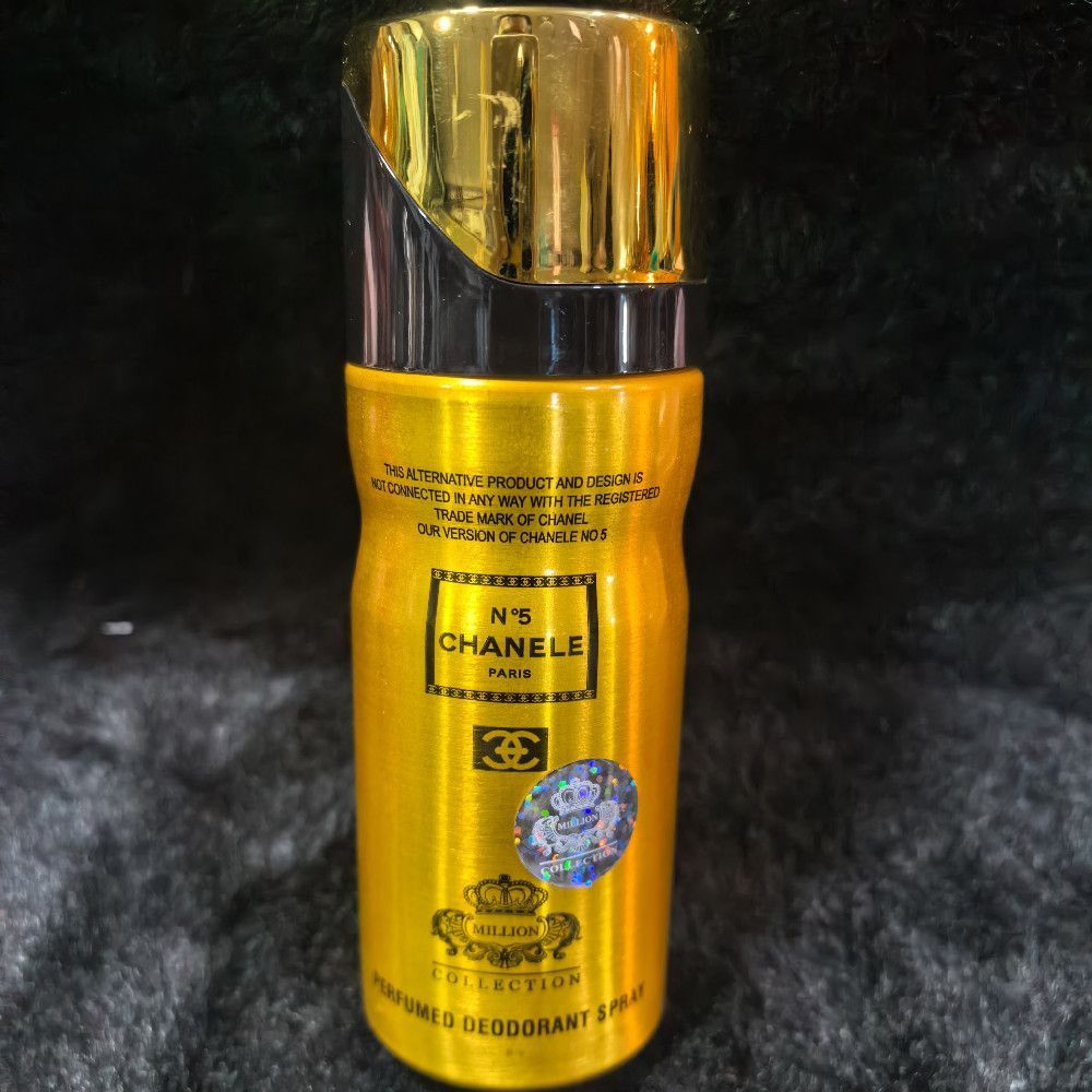 Chanele No 5 Million Collection Perfume Deodorant Spray Metal Pack