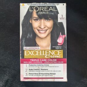 L'Oréal Paris Excellence Creme Hair Colour 1 Black No Ammonia