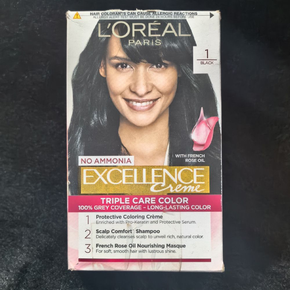 L’Oréal Paris Excellence Creme Hair Colour 1 Black No Ammonia