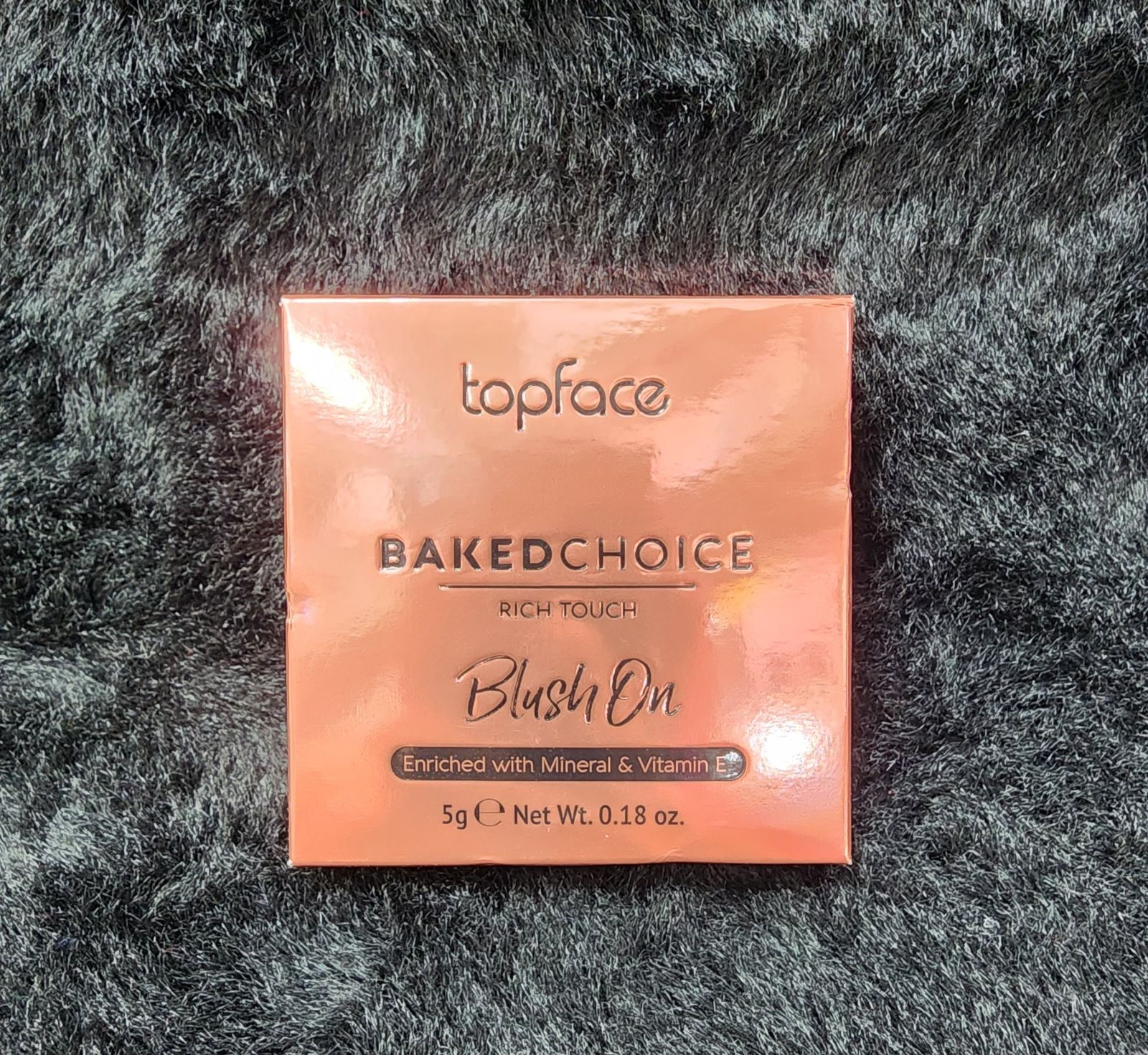 Topface Baked Choice Blush – Rose Gold & Black, Mineral & Vitamin E