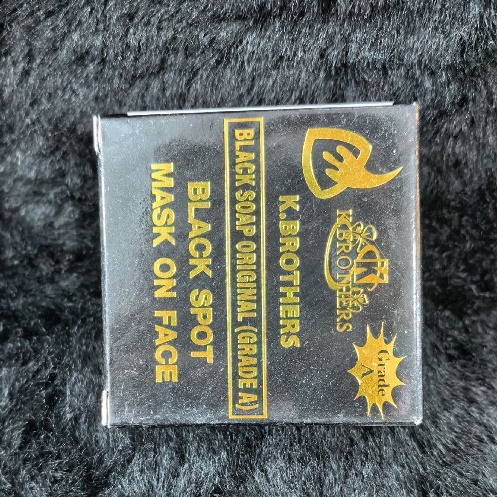 K.BROTHERS Black Soap Original Grade A - Face Mask Soap Bar For Face