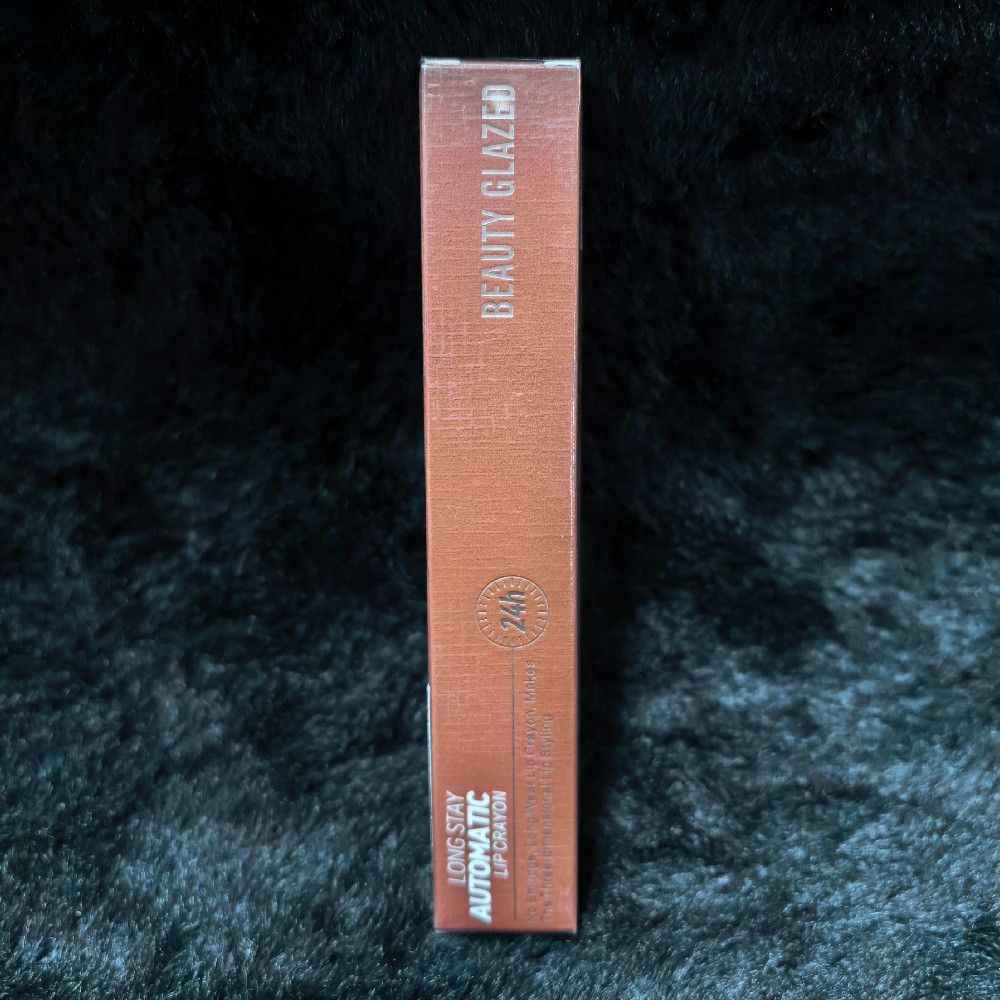 Beauty Glazed Long Stay Automatic Lip Crayon Box Brown Orange