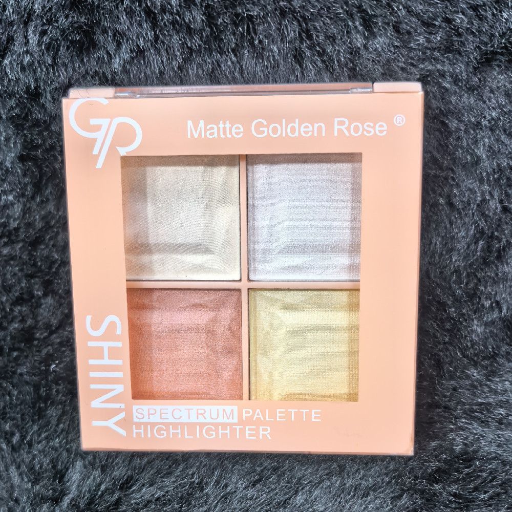 Matte Golden Rose Shiny Spectrum Palette Highlighter Powder Palette