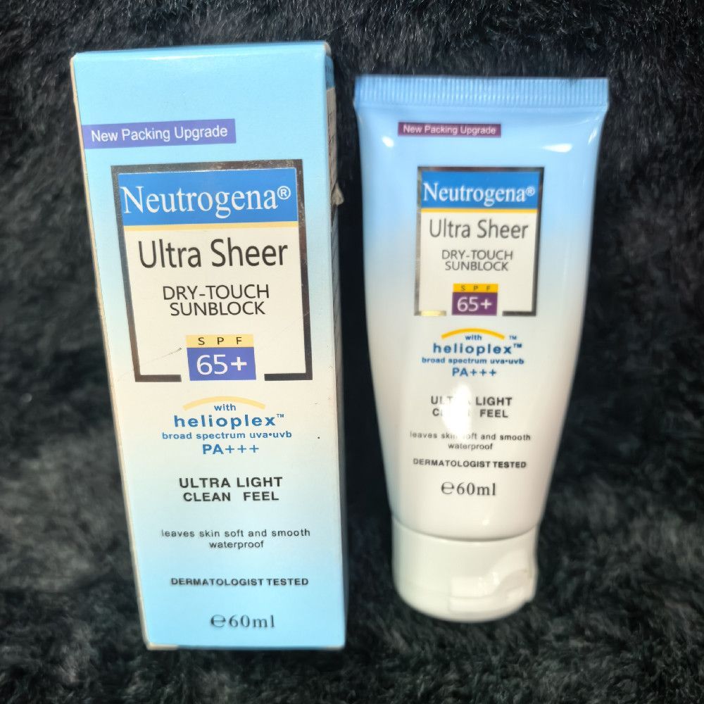 Neutrogena Ultra Sheer Dry-Touch Sunblock SPF 65+ Plastic Tube
