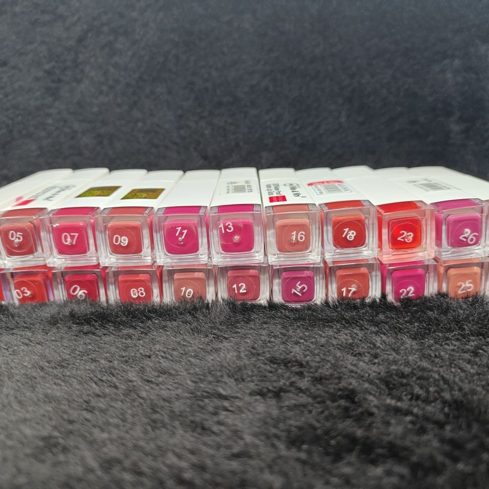 Multi-Color Lipstick Set – Pink, Red, Nude, Peach Shades in Plastic Case