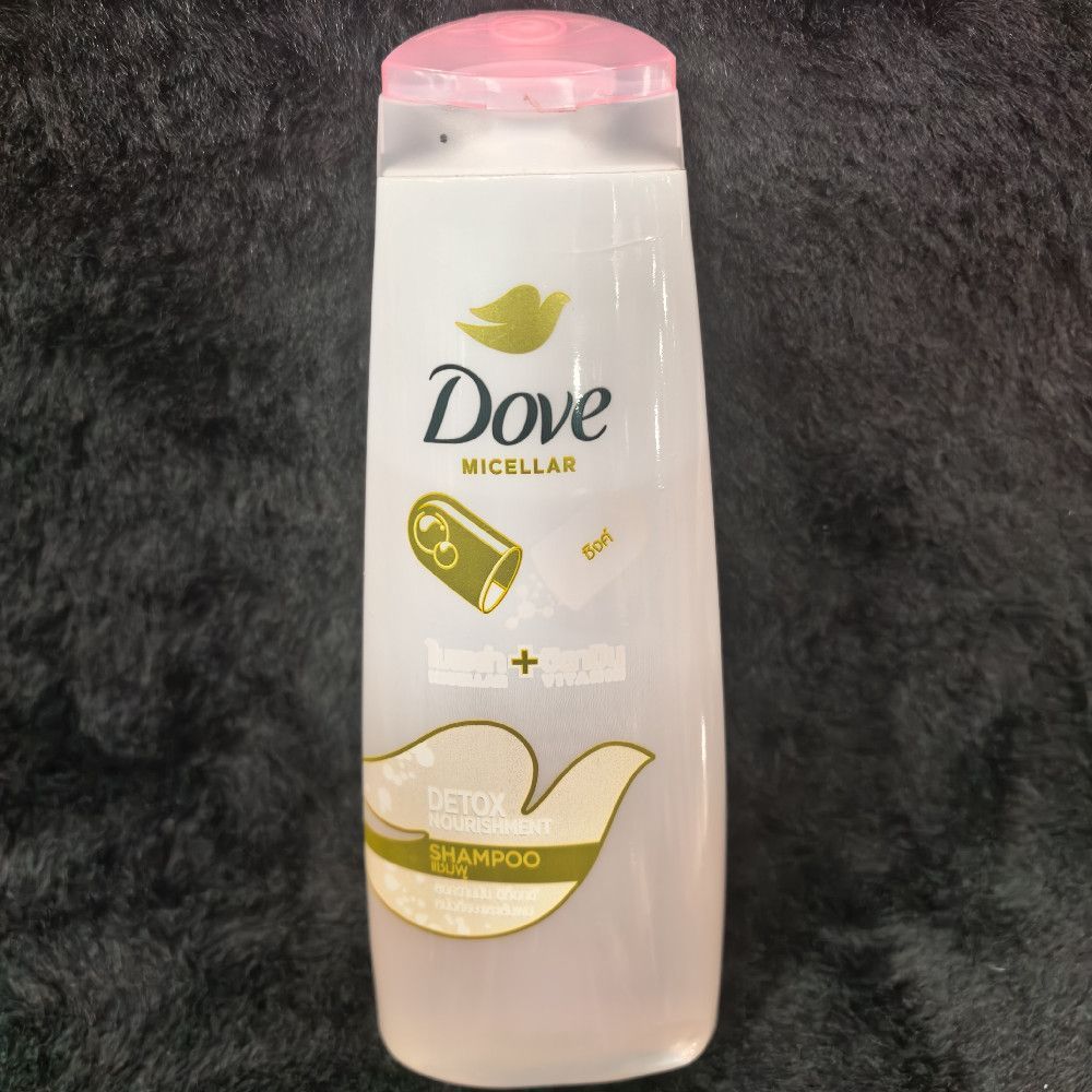 Dove Micellar Detox Nourishment Shampoo White Pink Gold Plastic