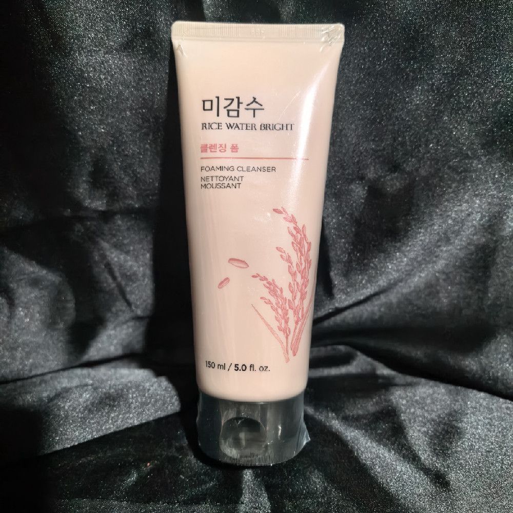 Rice Water Bright Foaming Cleanser 150ml Pink & White Floral Pack