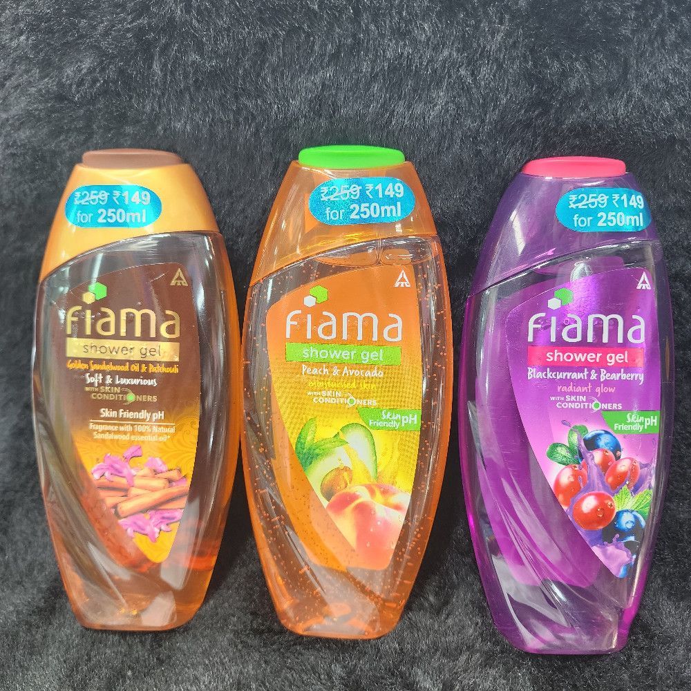 Fiama 250ml Shower Gel – Refreshing Orange Purple Pink Gold Scent
