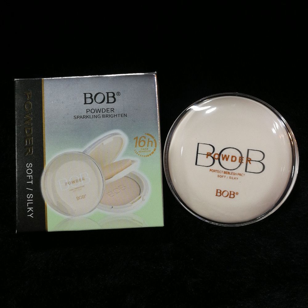 BOB Soft Silky Sparkling Brighten Light Face Powder 16h Compact