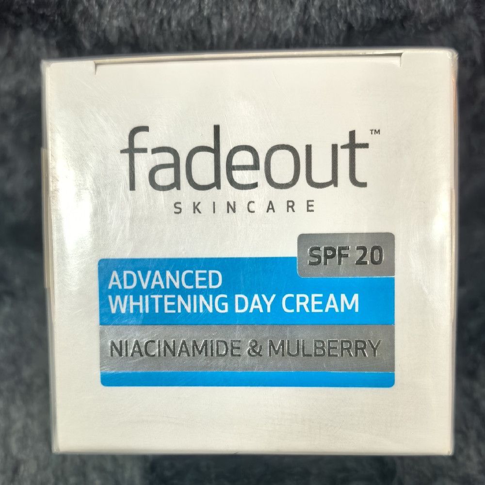 Fadeout Advanced Whitening Day Cream SPF 20 Cardboard Box