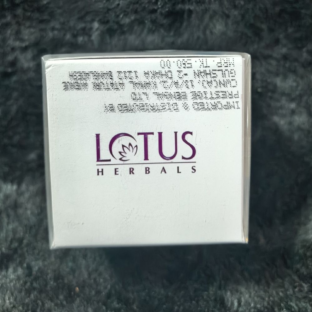 Lotus Herbals Cardboard Packaging Box White and Purple
