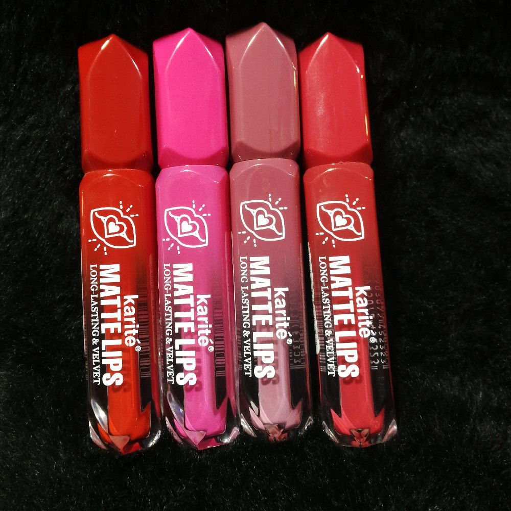 Karite Matte Lips Long-Lasting & Velvet Liquid Lipstick Red Pink