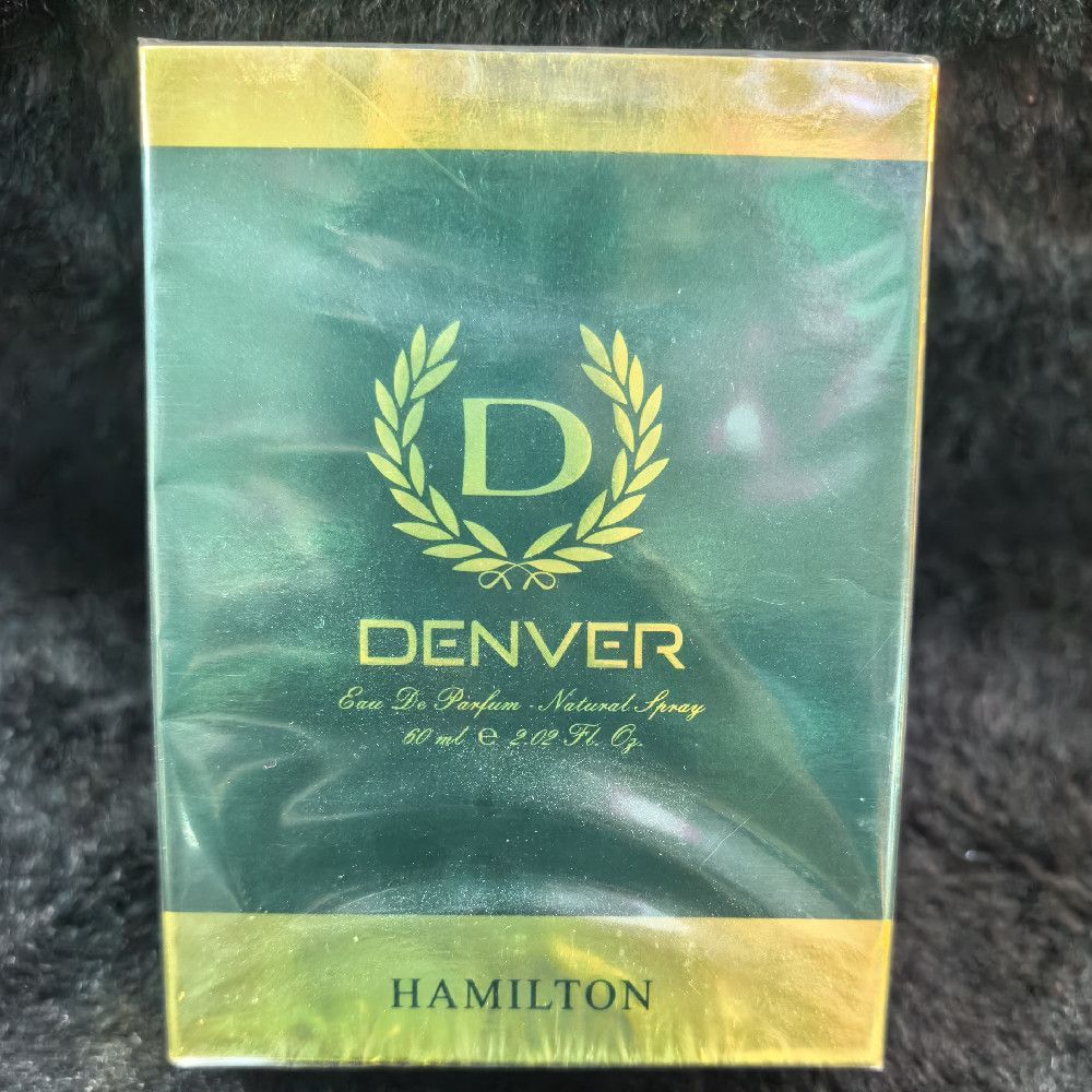 Denver Hamilton Eau De Parfum Natural Spray Green Gold Paper Box