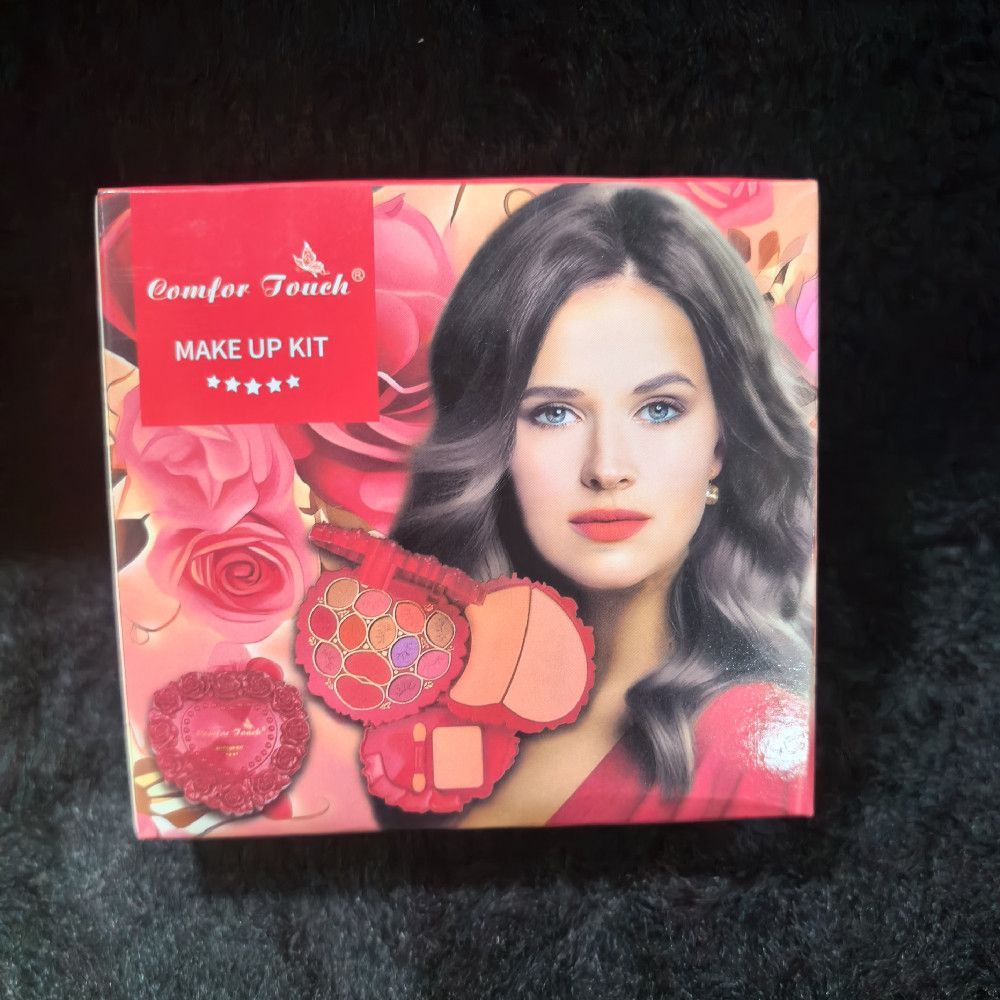 Comfor Touch Floral Cardboard Makeup Kit with Pink and Red Shades