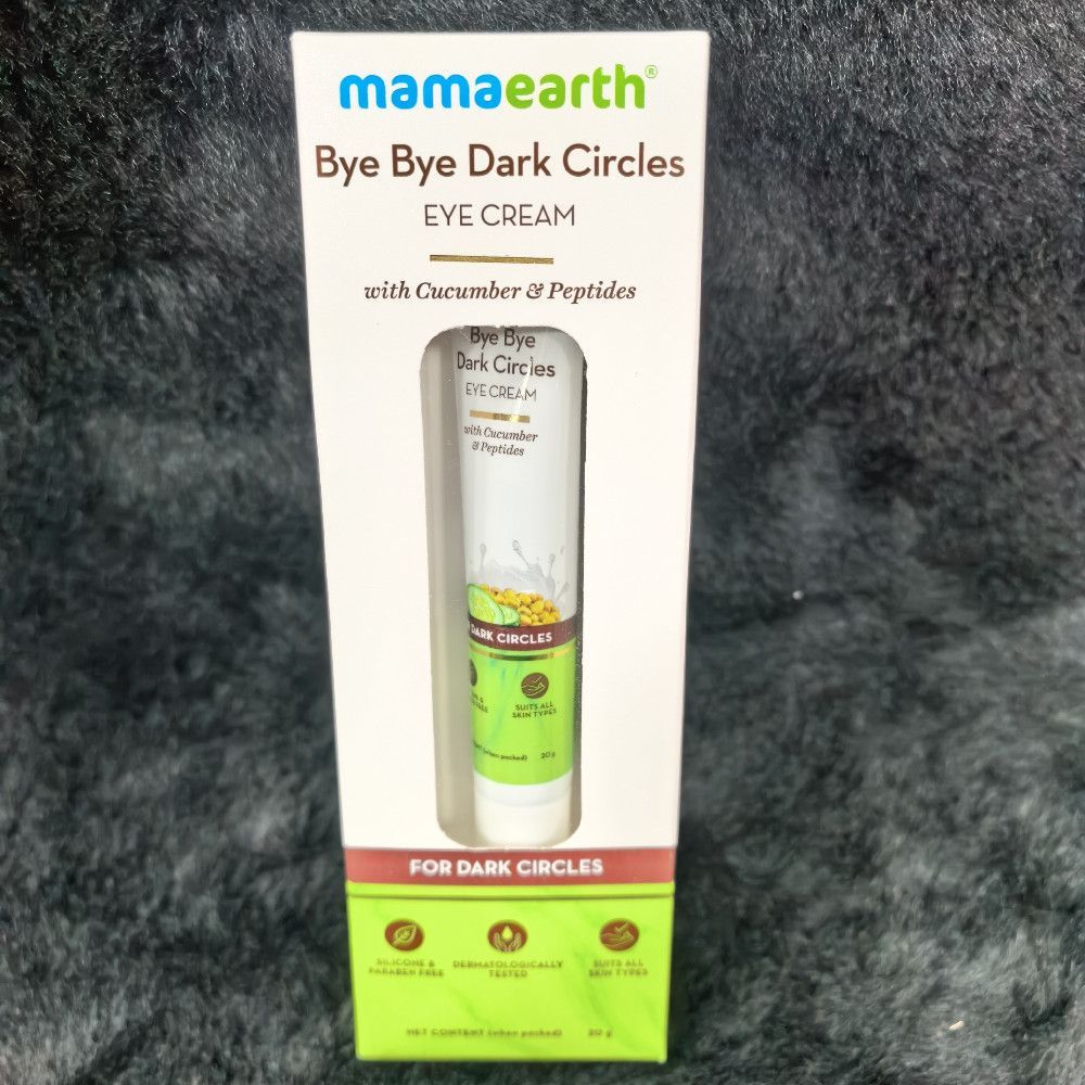 Mamaearth Bye Bye Dark Circles Eye Cream Cucumber Peptides 20g